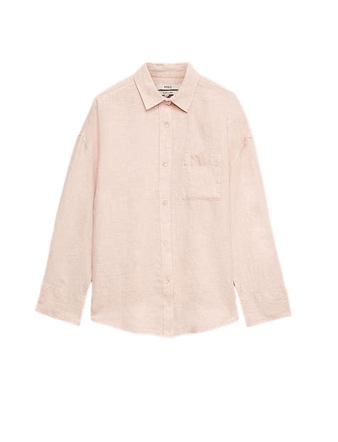 Buy Pure Linen Shirt at Marks & Spencer