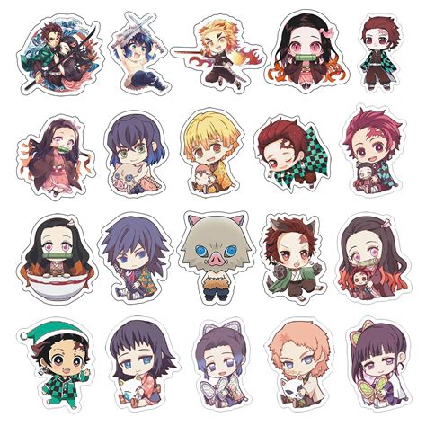 Buy Anime Pins 20 Pack Demon Slayer Button Pins for Backpack T-Shirt ...