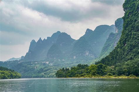 桂林山水日出风光摄影图片_大图网图片素材