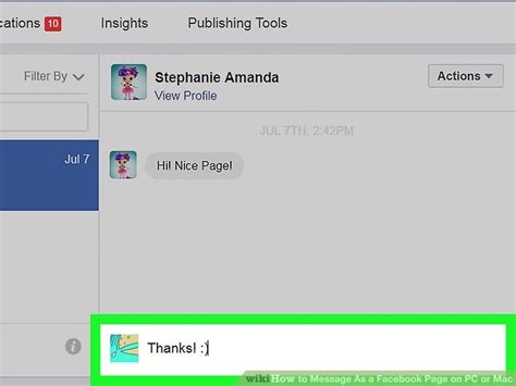 How to Message a Facebook Page 的图像结果