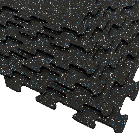 Gronk Fitness Gym Flooring | 23" x 23" Heavy Duty Rubber Gym Floor ...