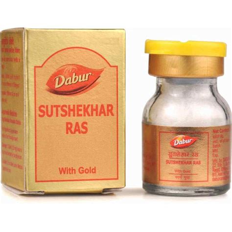 Buy Dabur Sutshekhar Ras Gold (30Tab) at best price – Ayushmedi