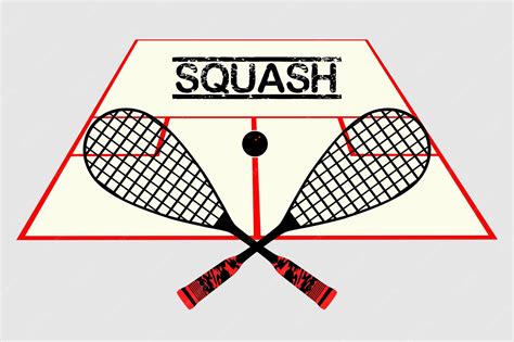 Premium Vector | Squash game icon emblem two crossed squash rackets and ...