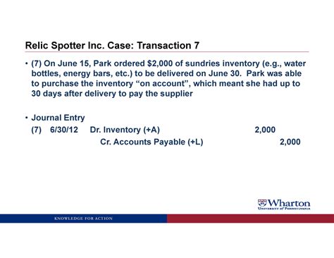 Slides-1 - PPT - (7) On June 15, Park ordered $2,000 of sundries ...