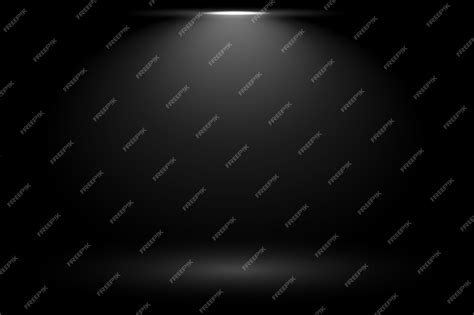 Fond noir avec spot de mise au point | Vecteur Gratuite