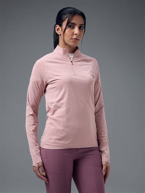 Women Slim Fit Mock Neck Thumbhole Sleeve Solid T-shirt with COTFLEX