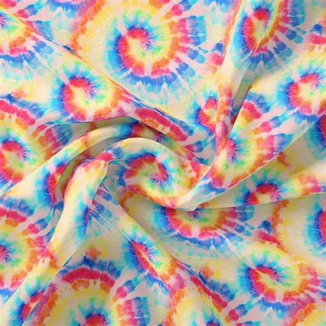 Digital Printed Tie Dye Pure Cotton Fabric - Multicolor, unstitched ...