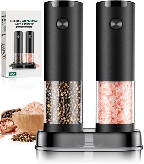 Amazon.com: Electric Salt and Pepper Grinder Set - USB Rechargeable ...