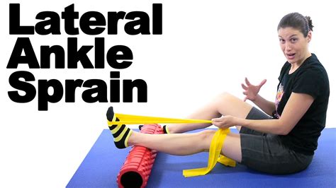 Lateral Sprained Ankle Stretches & Exercises - Ask Doctor Jo - YouTube