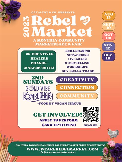 Rebel Market @ Gold Vibe Kombuchary - KVMR Community Radio