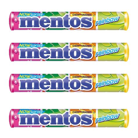 Mentos Rainbow Chewy DrageesPack of: 4, 4 X 29 g : Amazon.in: Grocery ...