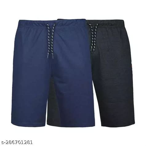 Dcrab Men's Regular fit 2pc pack Knit shorts / Jogger/ Casual Shorts