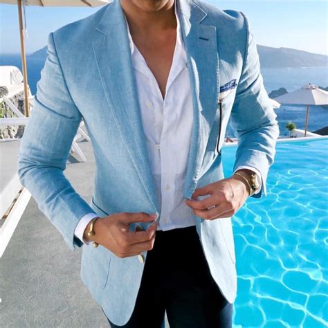 Men’s summer style | Mens summer outfits, Mens casual outfits, Blue ...