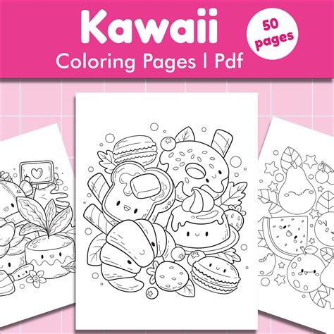 Cute Kawaii Coloring Pages