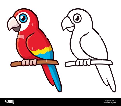 Image result for Simple Parrot Cartoon Drawing