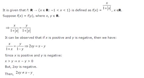 Show that the function f : R → {x ∈ R : -1