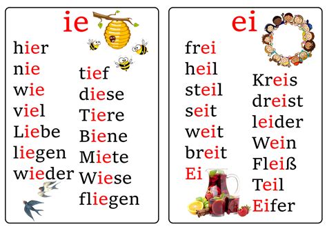 Ie,ei Lesekartei auf Deutsch by irych7 on DeviantArt