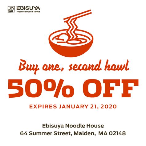 Ramen coupon - Ebisuya Japanese Market