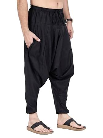 Cigain Men Women Summer Loose Baggy Hippie Boho Gypsy Bottom Wear Harem ...