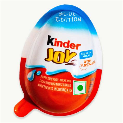 Kinder Joy Surprise Chocolate Egg Blue Edition 0.7oz, 20g - Noble Crunch