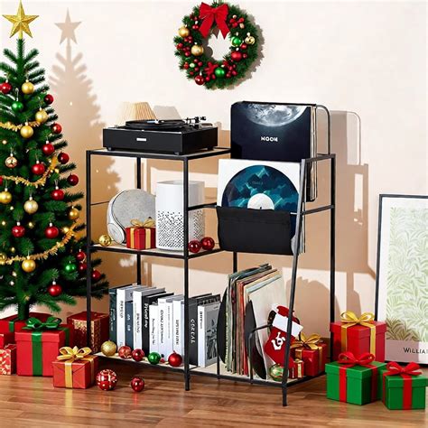 Fusehome Record Player Stand, Turntable Stand Holds Up to 200 India | Ubuy