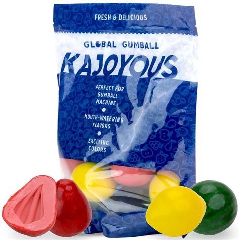 Buy Gumballs for Kids - Mega Fruit Gumballs - 2 Inch Giant Chewing ...