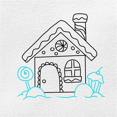 Draw A Gingerbread House