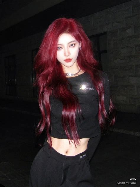 Pin by m i m i u n i i on ☾︎ 𝒍𝒂𝒅𝒊𝒆𝒔 ☽︎ | Red hair, Asian red hair ...