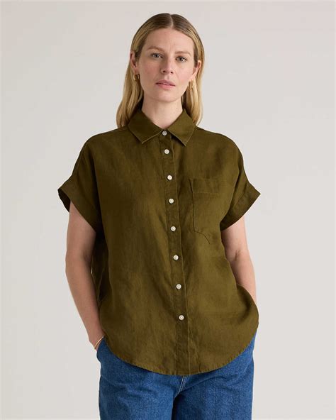 100% European Linen Camp Shirt