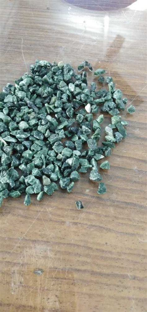 natural green color natural Marble crushed and water wash gravels or ...