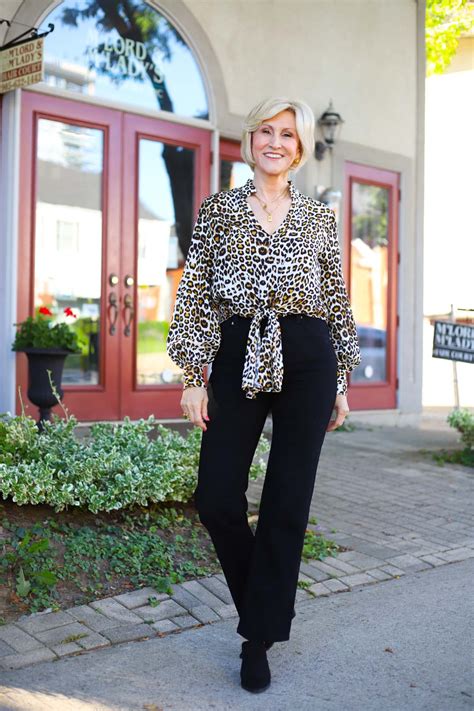 How to Style a Tie Front Blouse - Fabulous after 40