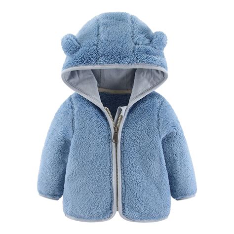Baby Jacket with Hooded Soft Lightweight Cute Cartoon Animal Printed ...