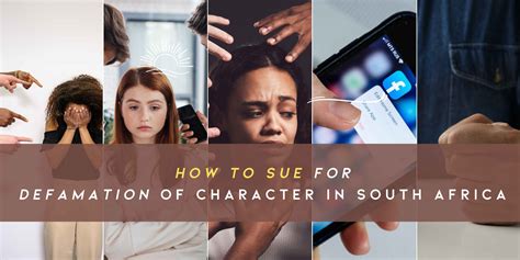 How to Sue Someone for Defamation of Character in South Africa - Legal ...