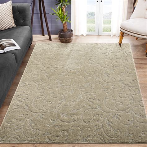 GlowSol 11x15 Extra Large Area Rug Thick Plush Floor Carpet Solid Color ...
