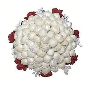 GadinFashion™ Artificial flower Full Juda Bun/Gajra Hair Flower Gajra ...