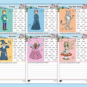 Character Description Writing Frames | KS1 English Resource