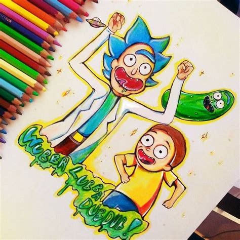 Sketch Rick And Morty Drawings
