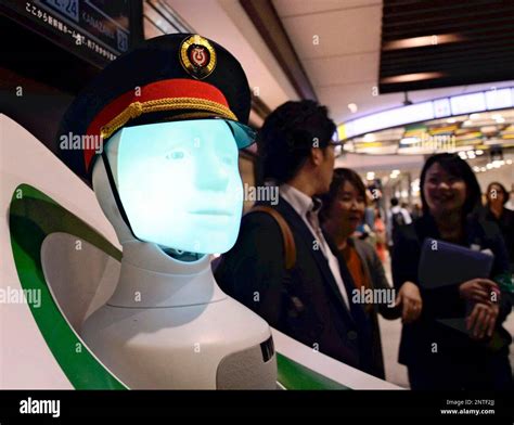East Japan Railway Co.demonstrates AI robot for a test trial of AI ...