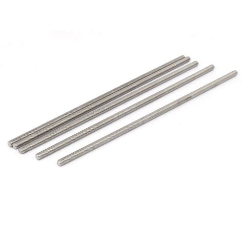 Generic M5 x 190mm 304 Stainless Steel Fully Threaded Rod Bar Studs ...