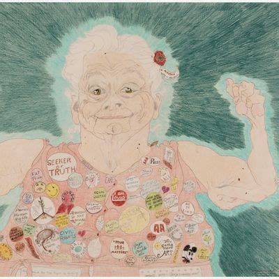 Elizabeth Layton exhibition - Blind Contour Drawing Workshop, Nerman ...