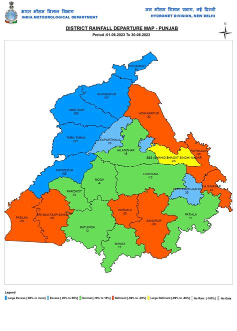 June 2023: District wise rainfall in India’s SW Monsoon – SANDRP