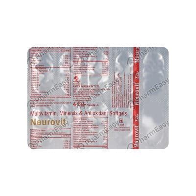 Buy Neurovit Strip Of 10 Capsules Online at Flat 15% OFF | PharmEasy