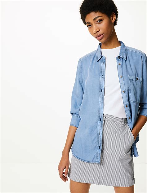 Buy Striped A-Line Mini Skirt at Marks & Spencer