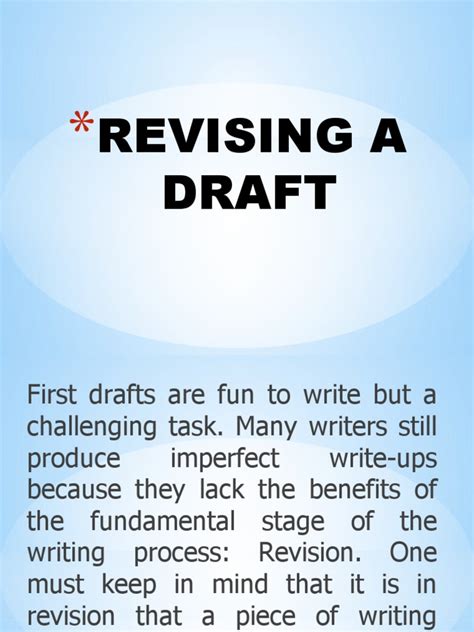 Image result for Revise Draft