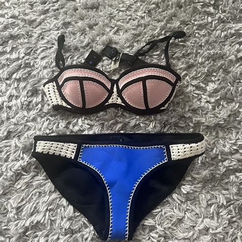 Triangl crochet bathing suit - size xs top - size s... - Depop