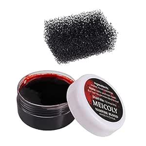 Buy Meicoly 30g Halloween Coagulated Blood Gel with Stipple Sponge ...