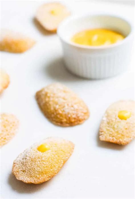 Madeleines with Lemon Curd - Mon Petit Four®