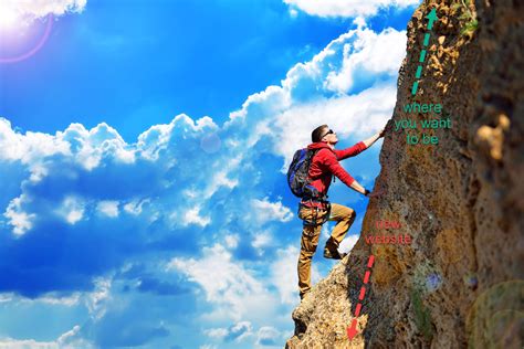 SEO Journey - Achieving a great search engine ranking is akin to climbing