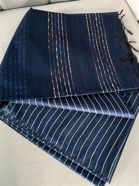 Kota Staple Silk Flag and Sequence Pallu Saree Midnight Express Blue ...
