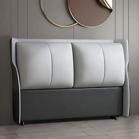 Gender Neutral Twin Upholstered Free Standing Headboard with Pine Wood ...